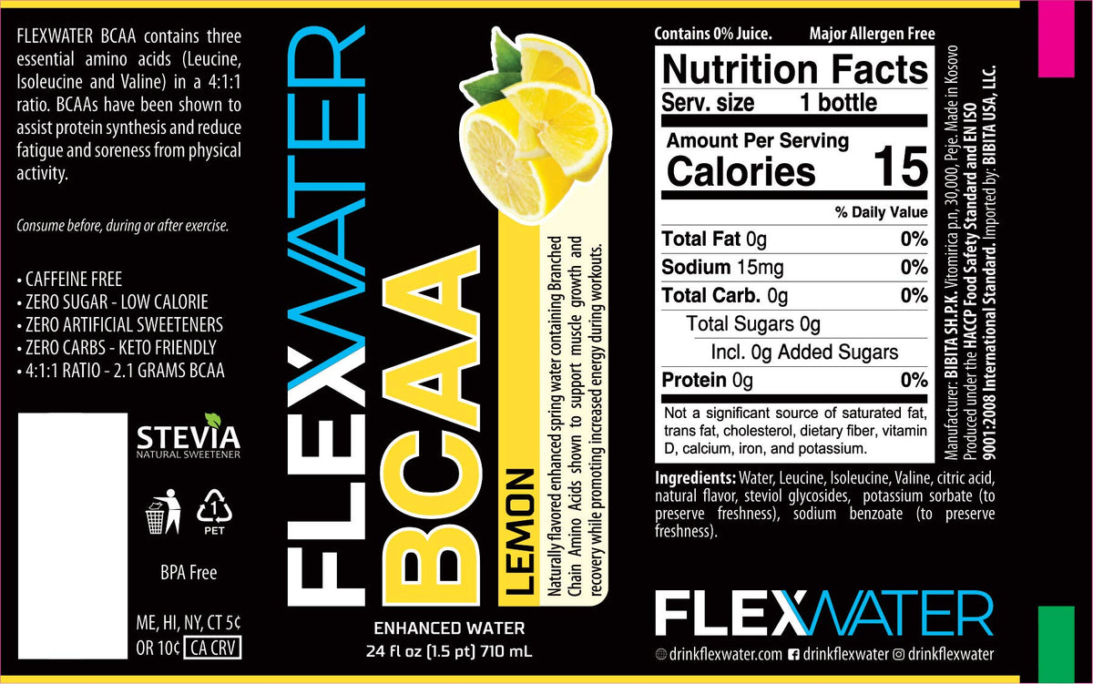 FLEXWATER BCAA Enhanced Water 4:1:1 Ratio - 6-Pack - image 2