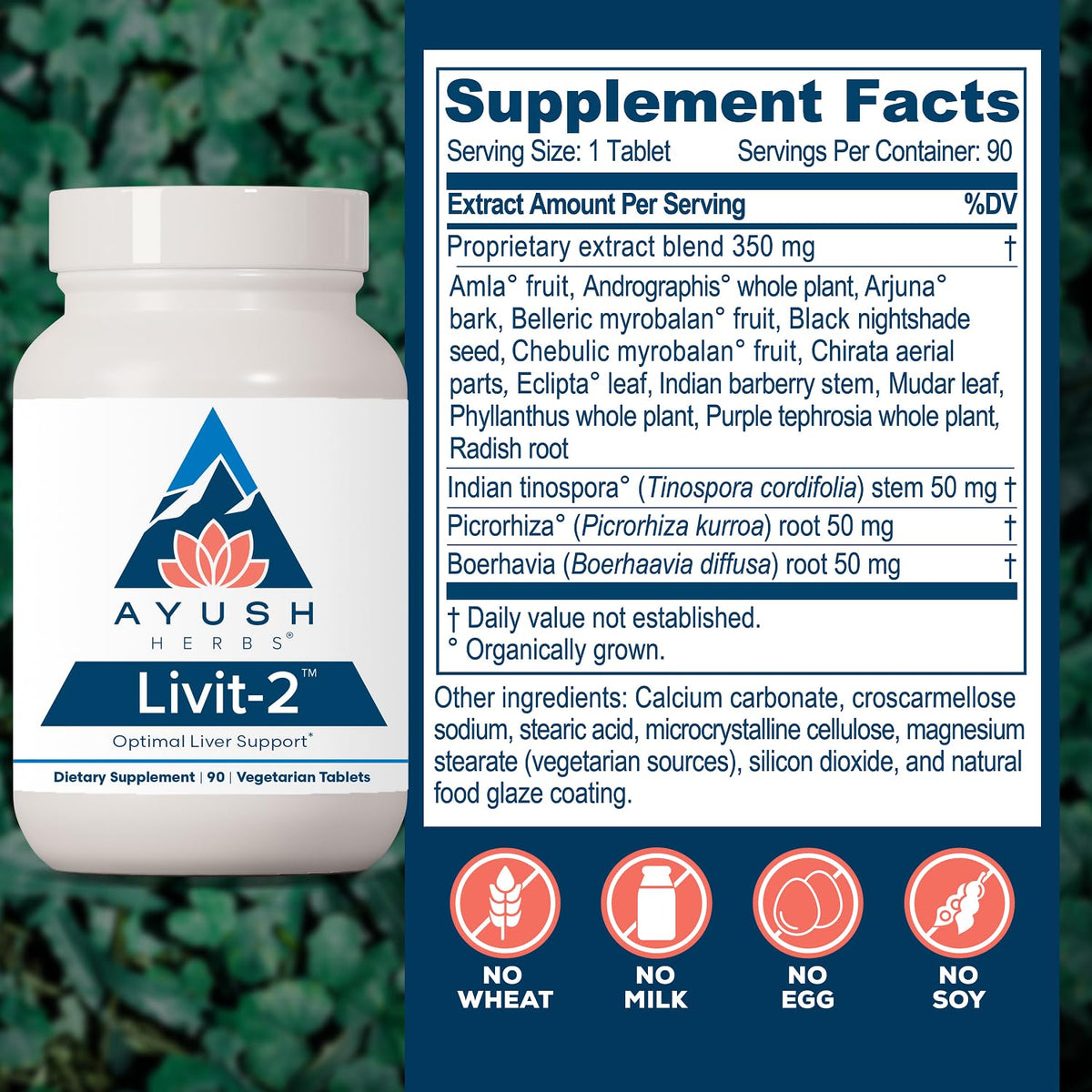 Ayush Herbs Livit-2 Liver Care - 90 Caplets - image 3