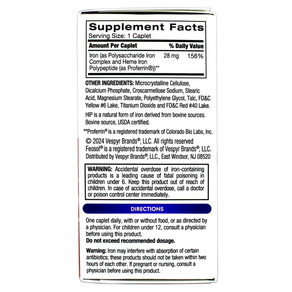 Feosol Bifera Iron Complete - 150 Caplets (Pack of 5) - image 3