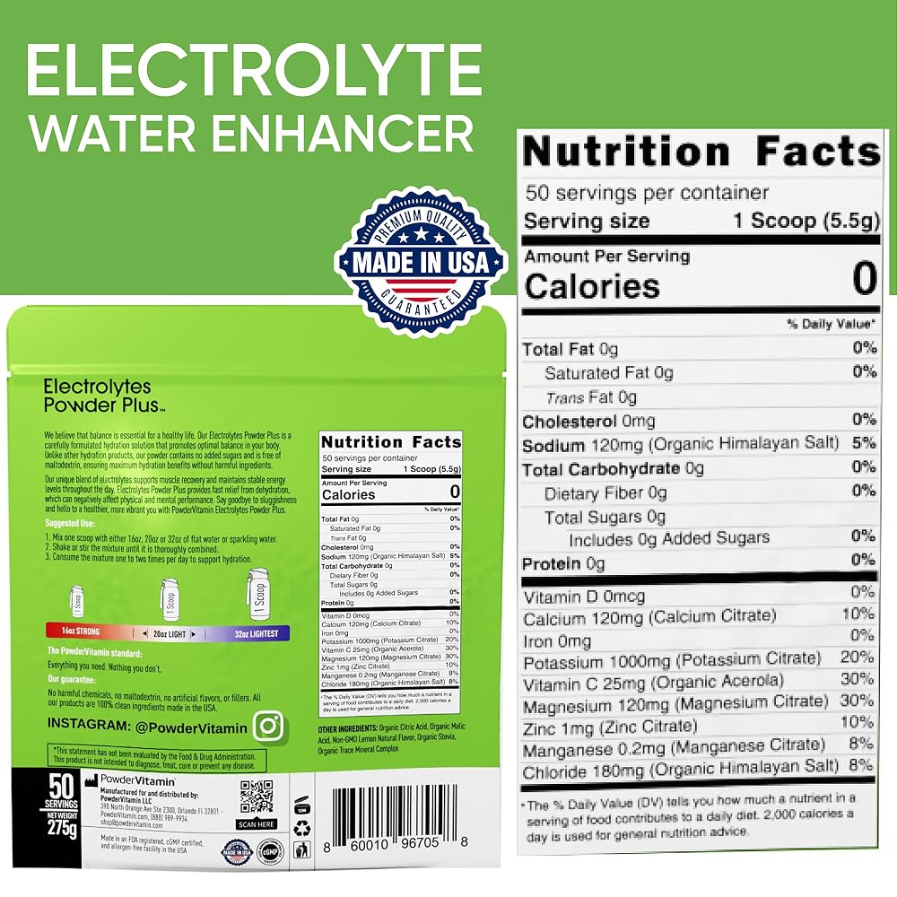 PowderVitamin Electrolytes Powder Plus