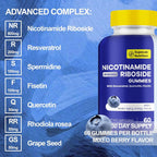 MEGNETA NAD+ Gummies with Resveratrol & Quercetin - 60 Gummies - image 3