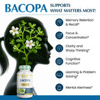 Organic Veda Bacopa Monnieri Brahmi Supplement - 120 Vegan Capsules - image 4
