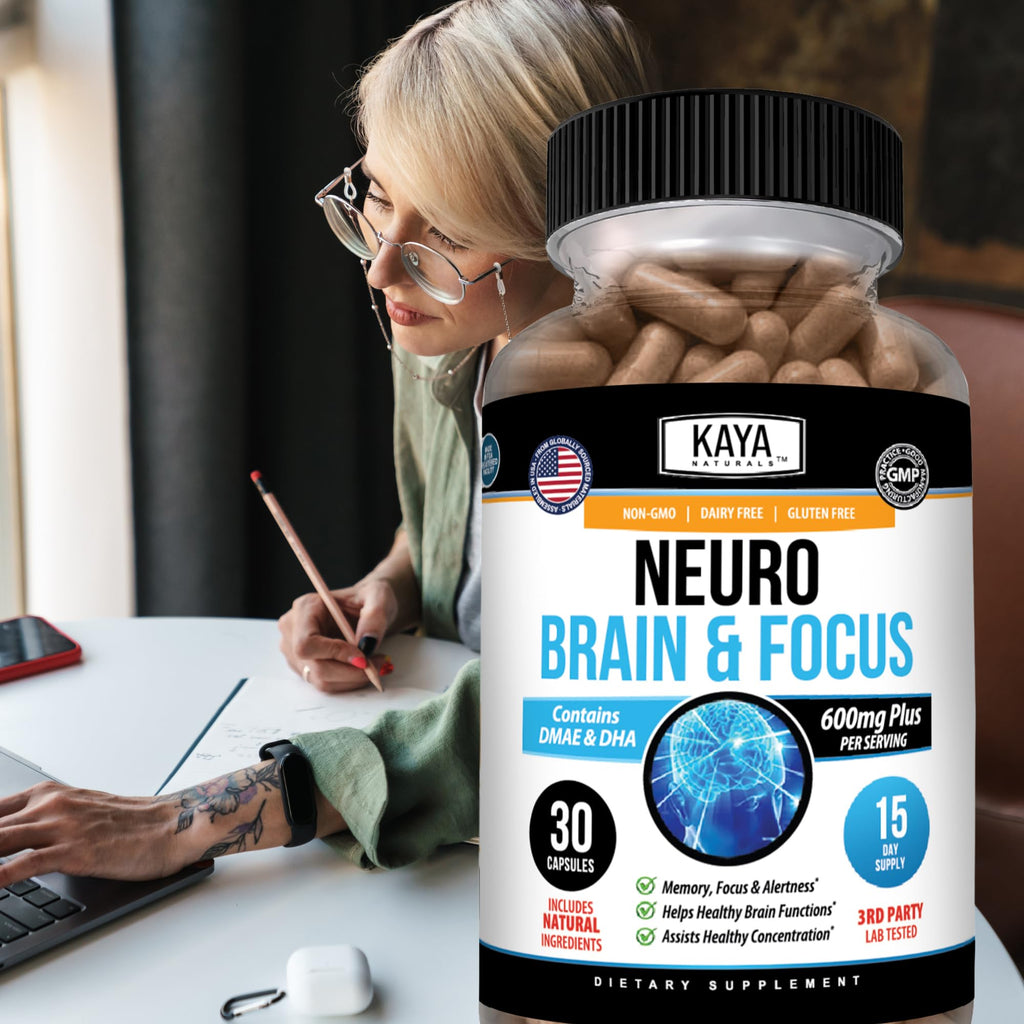 Kaya Naturals - Neuro Brain & Focus Supplement - Neurofactor & B