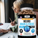Kaya Naturals - Neuro Brain & Focus Supplement - Neurofactor & B