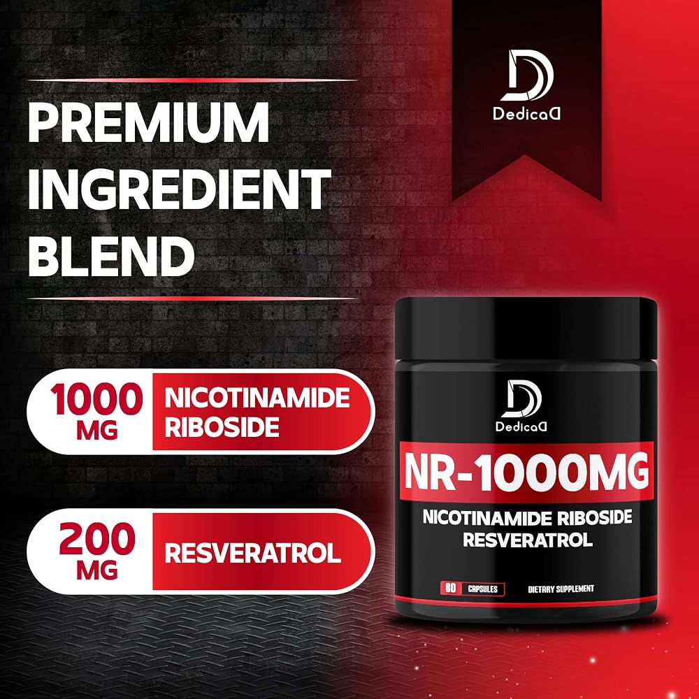 DEDICAD NAD Supplement with Nicotinamide Riboside - 80 Capsules - image 3
