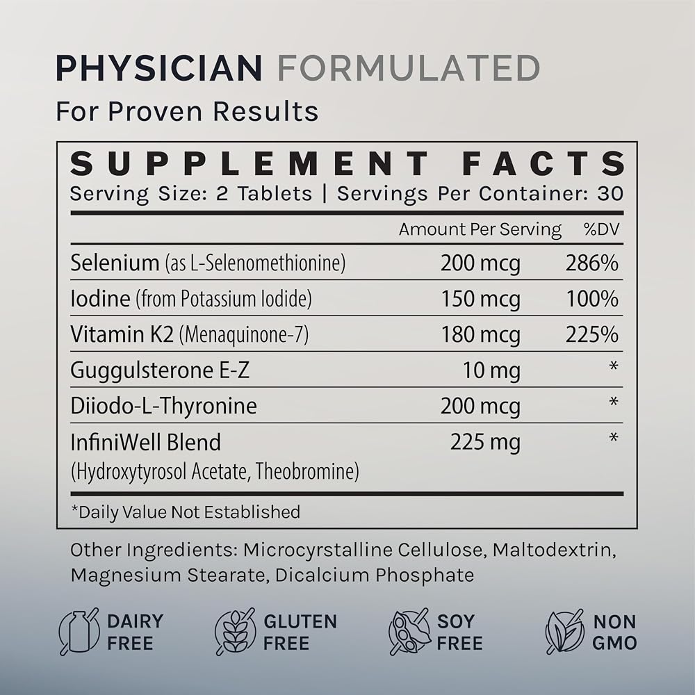 InfiniWell Thyroid Support+ Complex - 60 Tablets - image 5