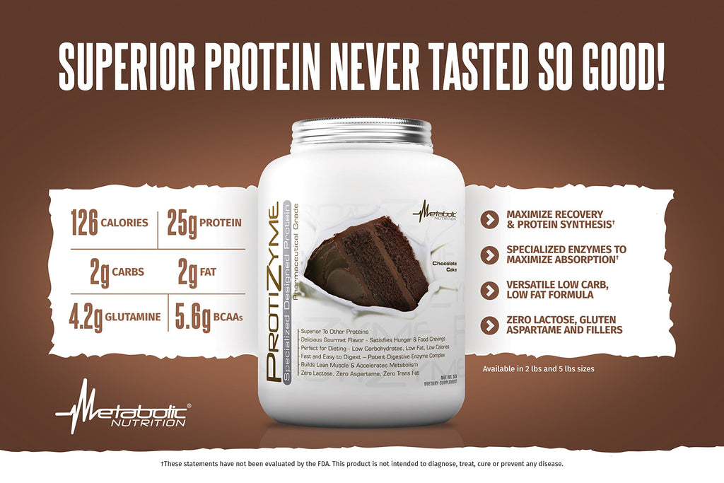 Metabolic Nutrition Protizyme 100% Whey Protein Powder - 26 Servings - image 3