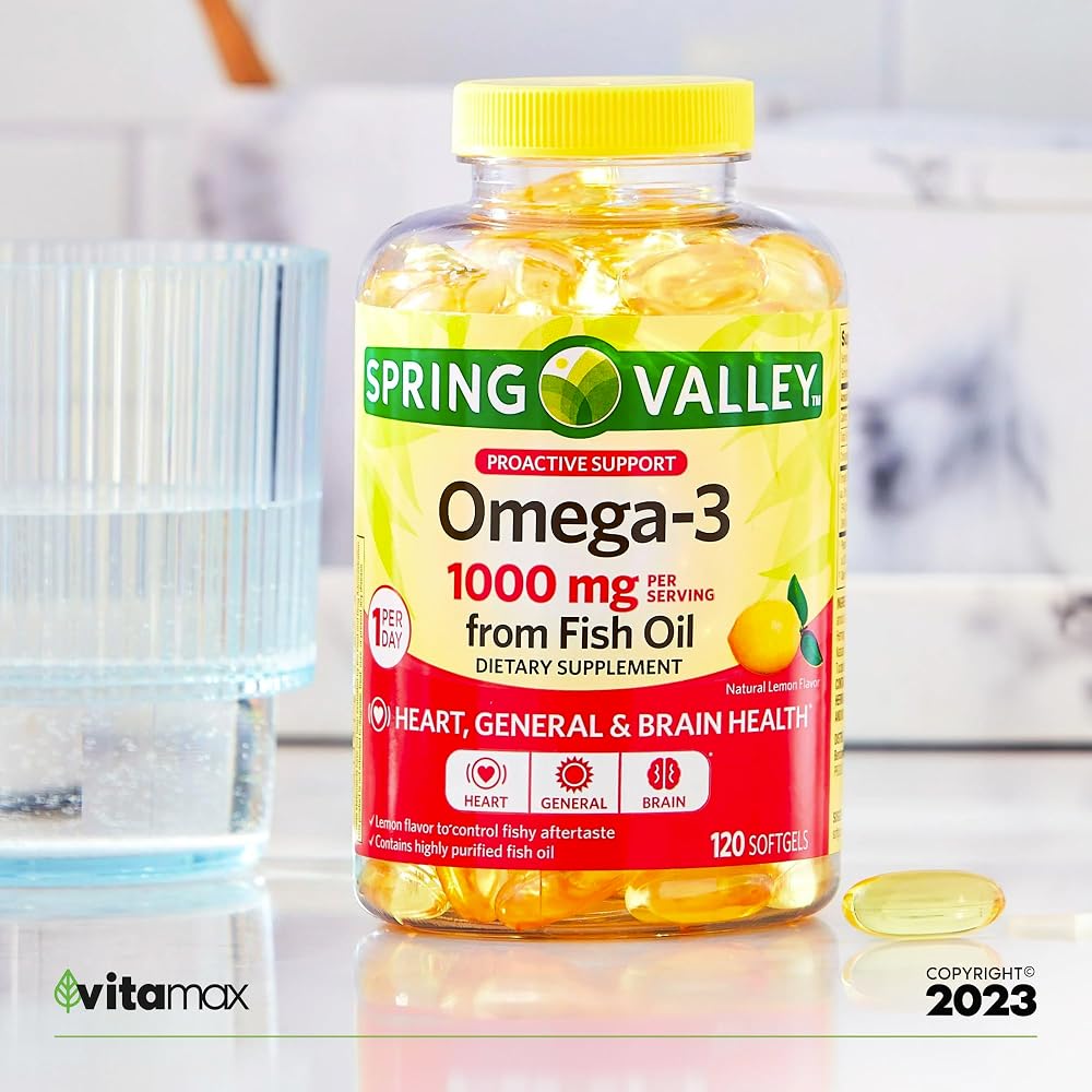 Generic Spring Valley Omega-3 Fish Oil 1000 mg - 120 Softgels - image 6
