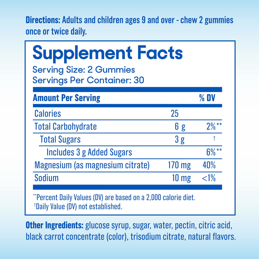 Slow-Mag Magnesium Citrate Gummies - 60 Count - image 3