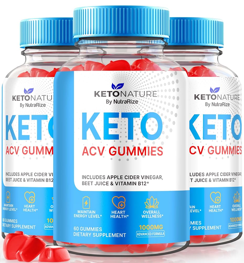 NutraRize Keto Nature ACV Gummies Apple Cider Vinegar - 180 Gummies