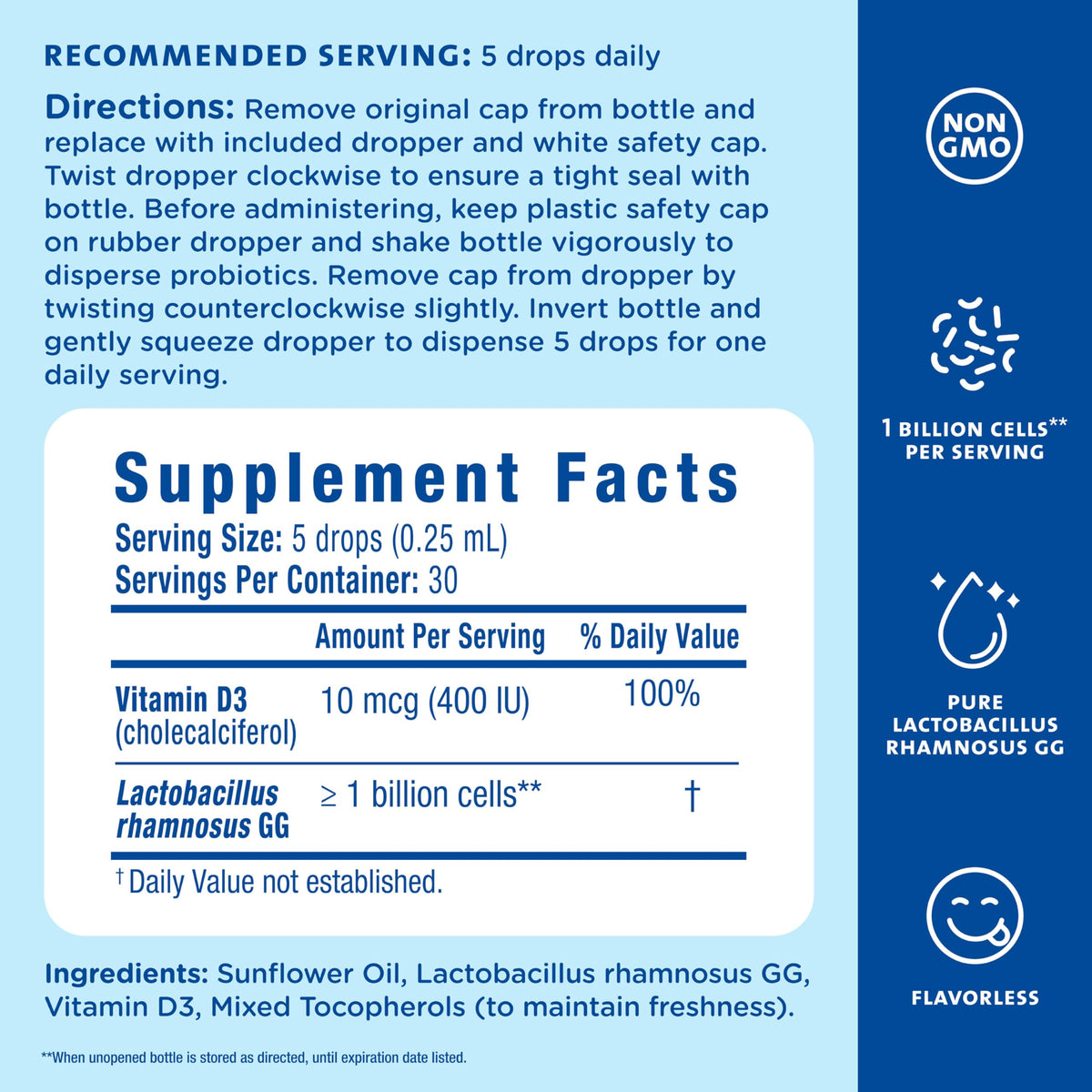Mommy's Bliss Baby Probiotics + Vitamin D Drops - 30 Servings - image 5
