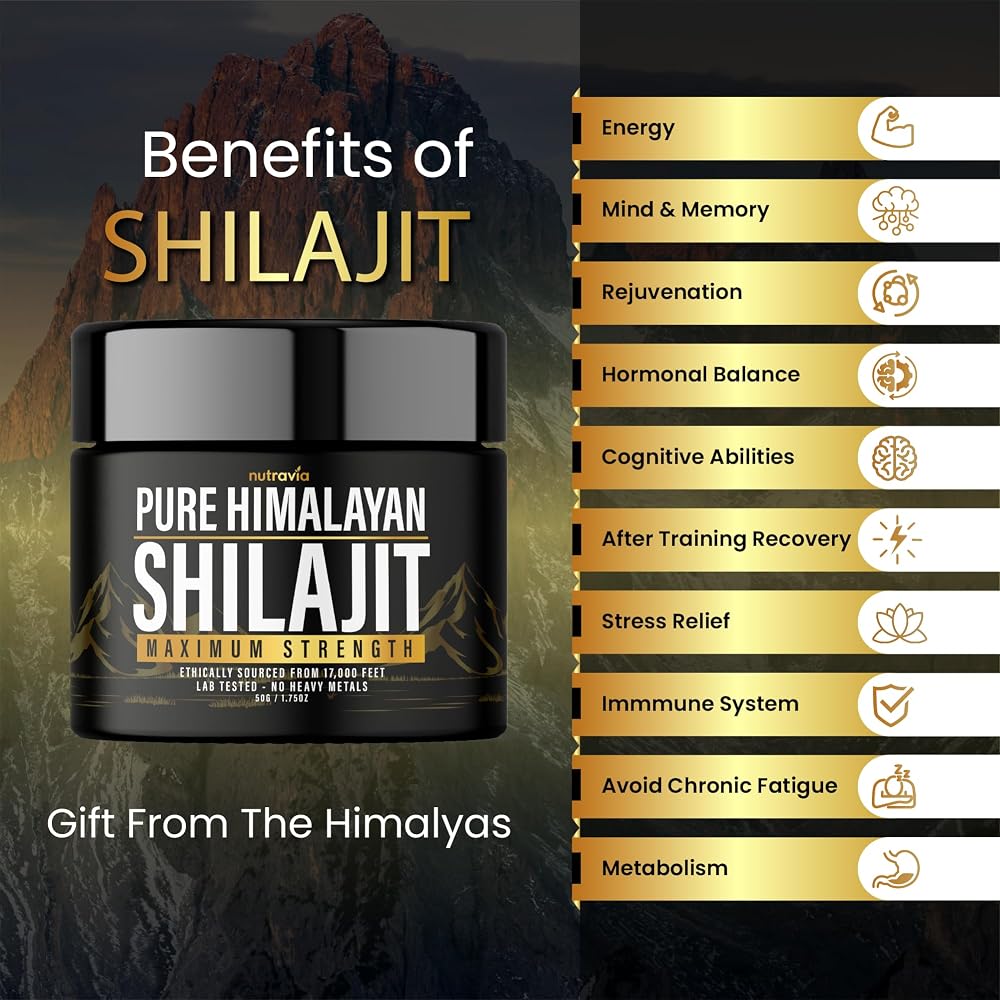 Nutravia Shilajit Pure Himalayan Organic Resin - 600mg - 2 Pack - image 5