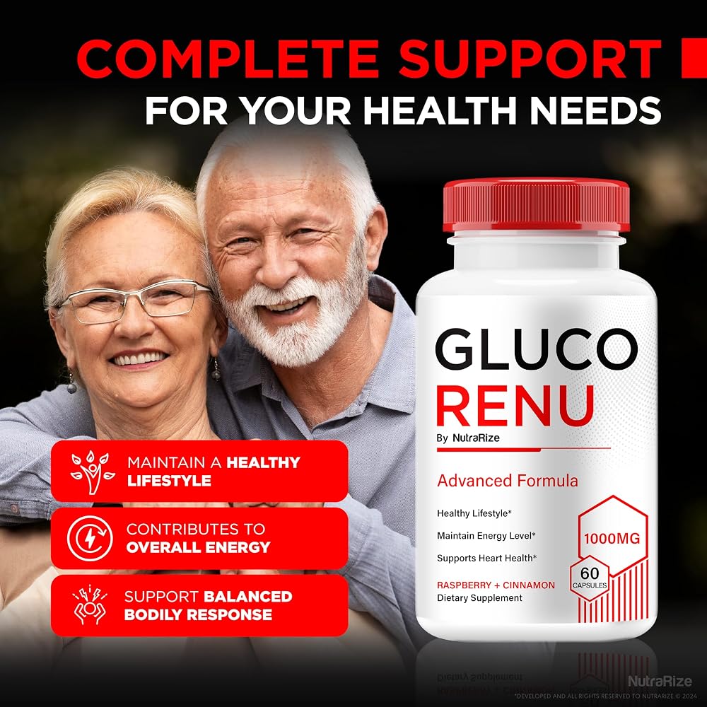 NutraRize Gluco Renu Capsules Natural Support - 180 Capsules - image 4