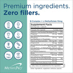 MethylPro B Complex with L-Methylfolate 10 mg - 30 Capsules - image 7