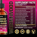 MILIVOL 11in1 Black Walnut Wormwood - Berry Mix Flavor - 1 Fl Oz