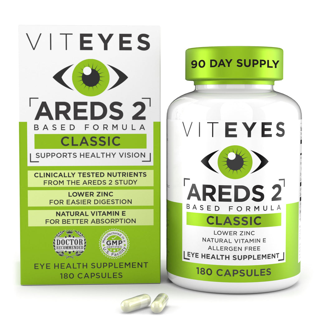 Viteyes AREDS 2 Eye Vitamins Macular Support - 180 Capsules