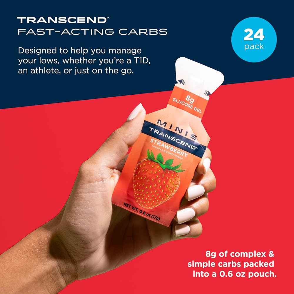 Transcend Foods Mini Orange Gel (.6 oz) Fast-Acting Carb Gel