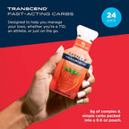 Transcend Foods Mini Orange Gel (.6 oz) Fast-Acting Carb Gel
