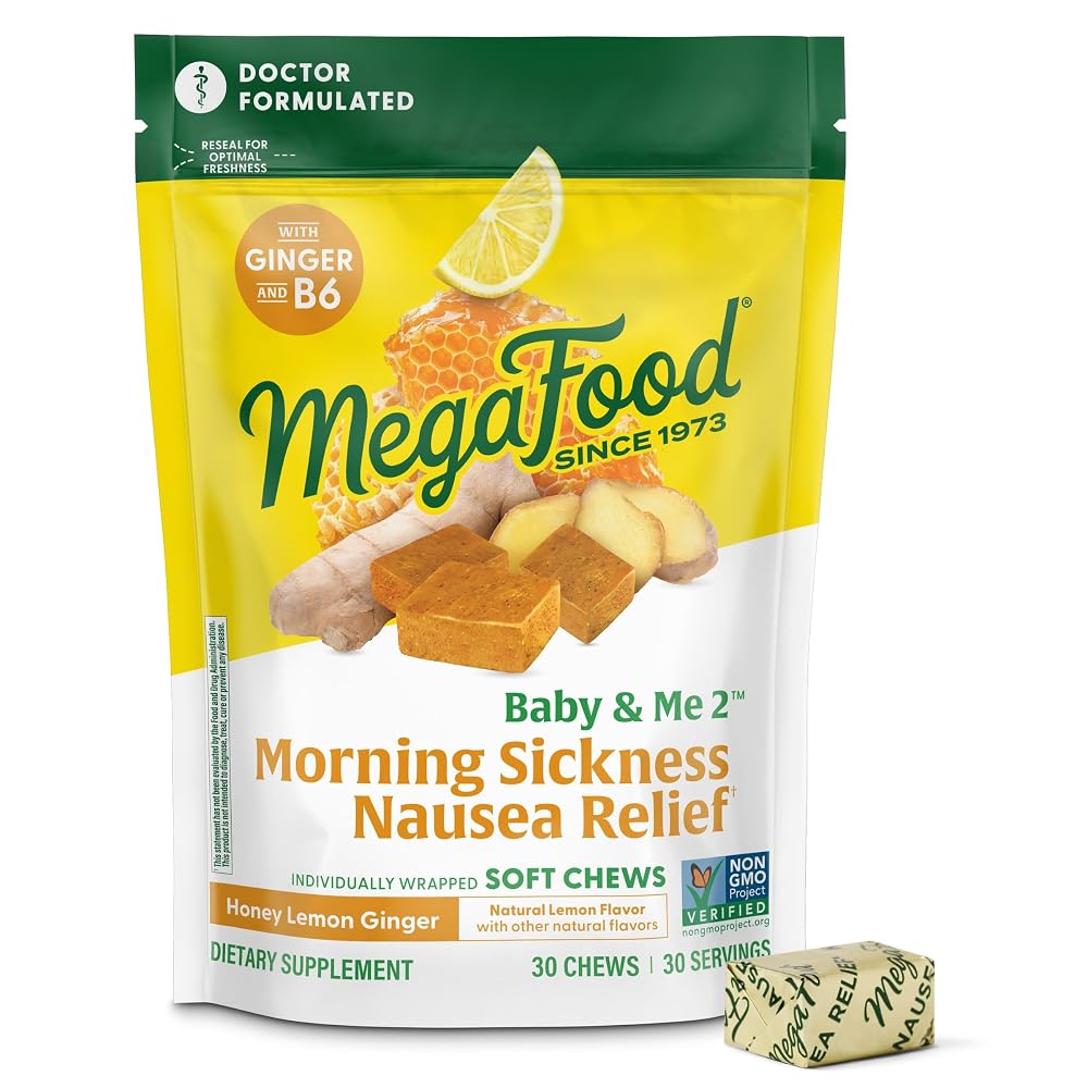 MegaFood Baby & Me Prenatal Honey Lemon Ginger - 30 Soft Chews