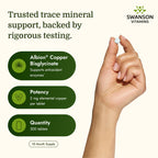 Swanson Copper Tablets Chelated 2 mg - 300 Tablets - image 3