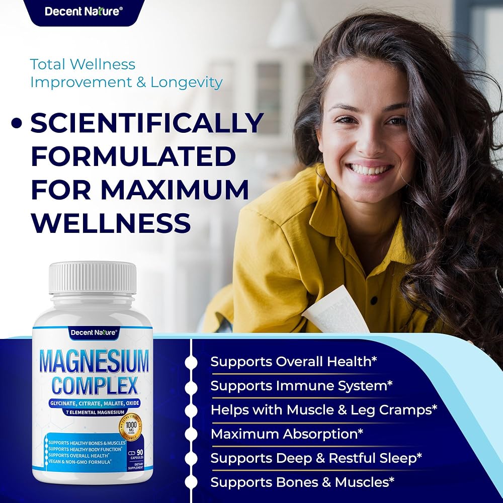 Decent Nature Magnesium Complex 7 - 90 Capsules - image 2
