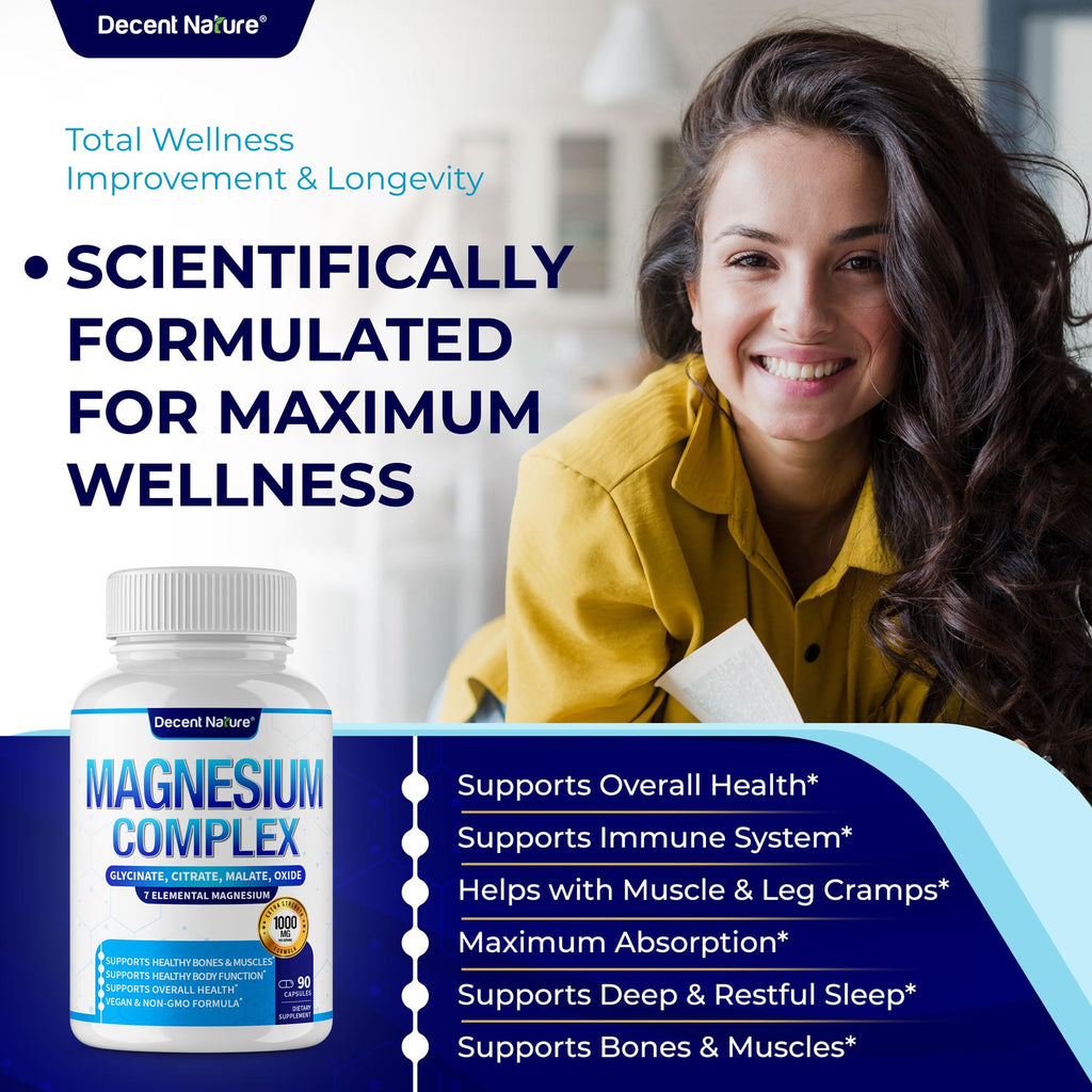 Decent Nature Magnesium Complex 7 - 90 Capsules - image 2