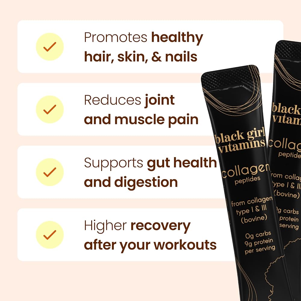 Black Girl Vitamins Collagen Powder and Stick Parent