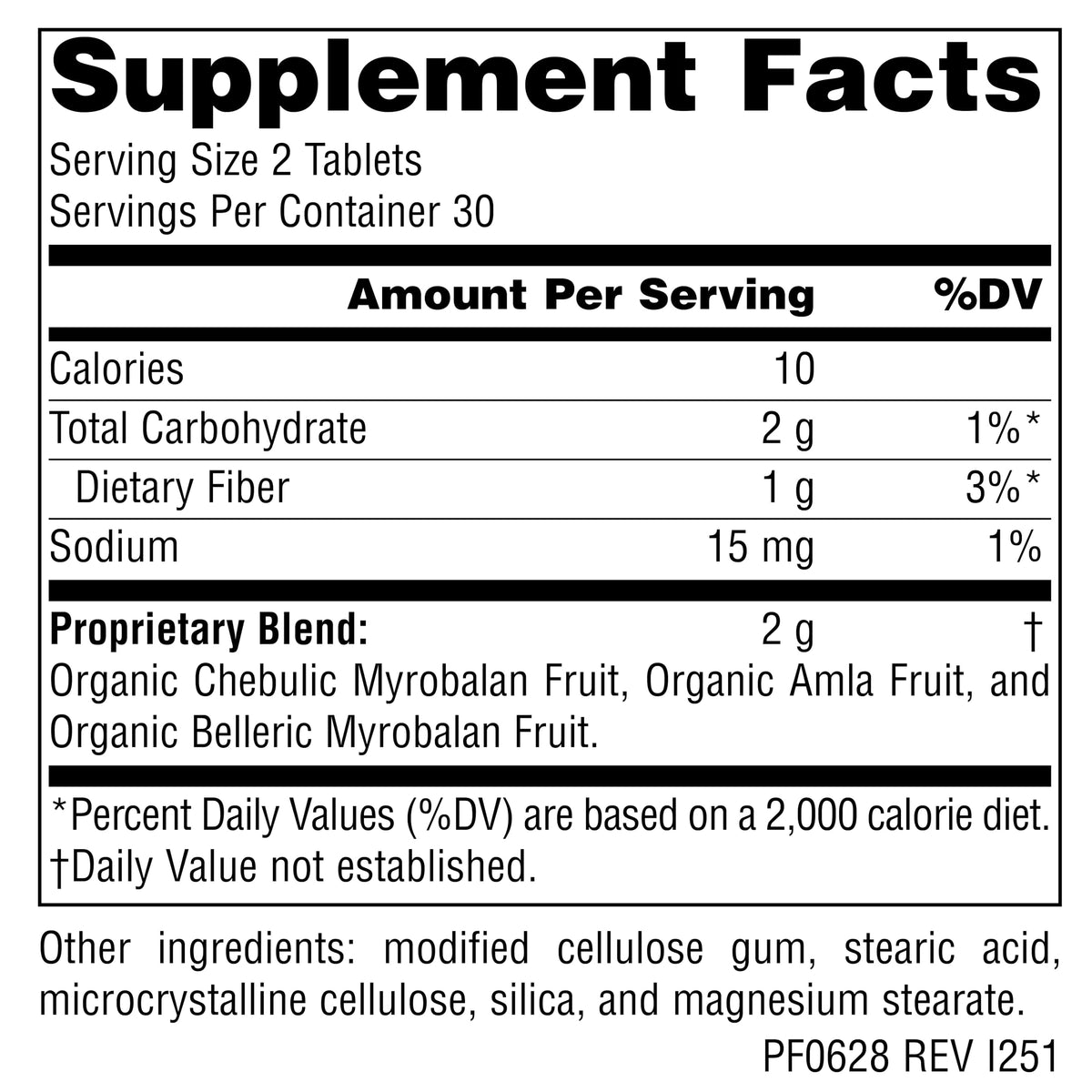 Planetary Herbals Triphala 1000mg - 120 Tablets - image 2