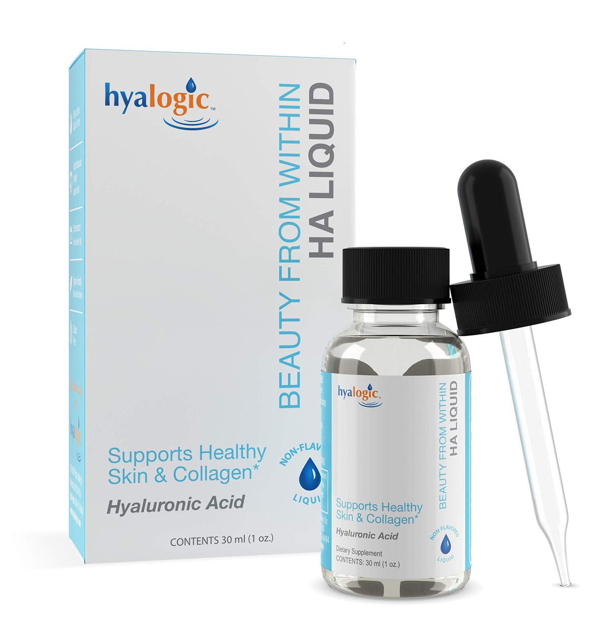 Hyalogic Beauty from Within Hyaluronic Acid Liquid - 1 Fl Oz