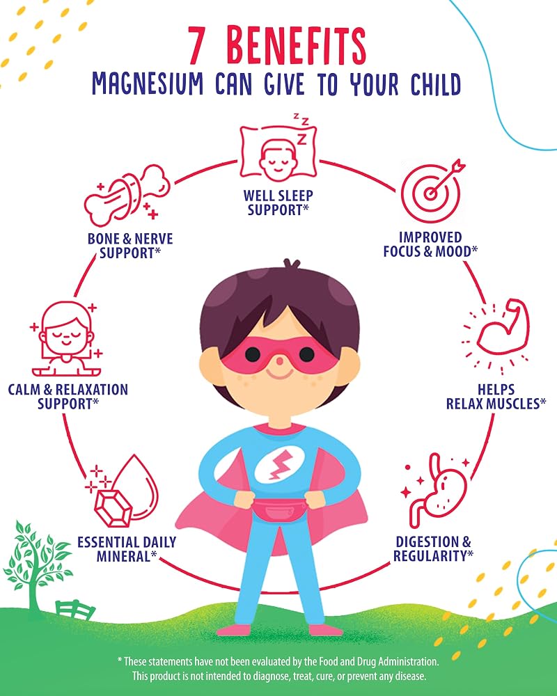 SUNNY SAM Magnesium Gummies for Kids & Adults - 100mg - Calm