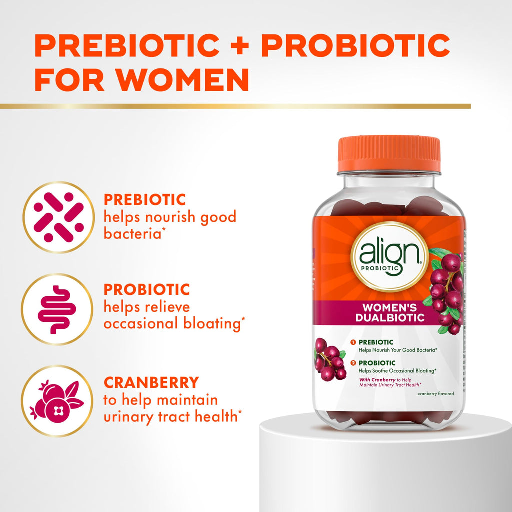 Align Women's Dualbiotic Probiotic Gummies with Cranberry - 50 Gummies - image 2
