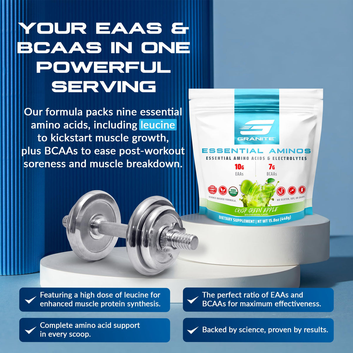 Granite Supplements Intra Workout Powder - Essential and Branch Chain