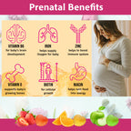 MonesAli Halal Prenatal Vitamins Gummies with Folic Acid & DHA - 90 Gummies - image 4