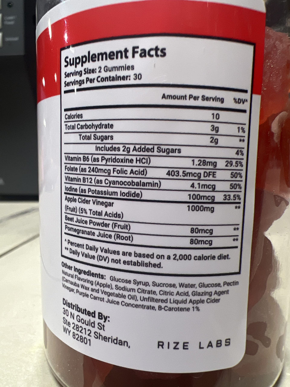 rize labs Lifeline Keto + ACV Gummies Apple Cider Vinegar - 120 Gummies - image 3