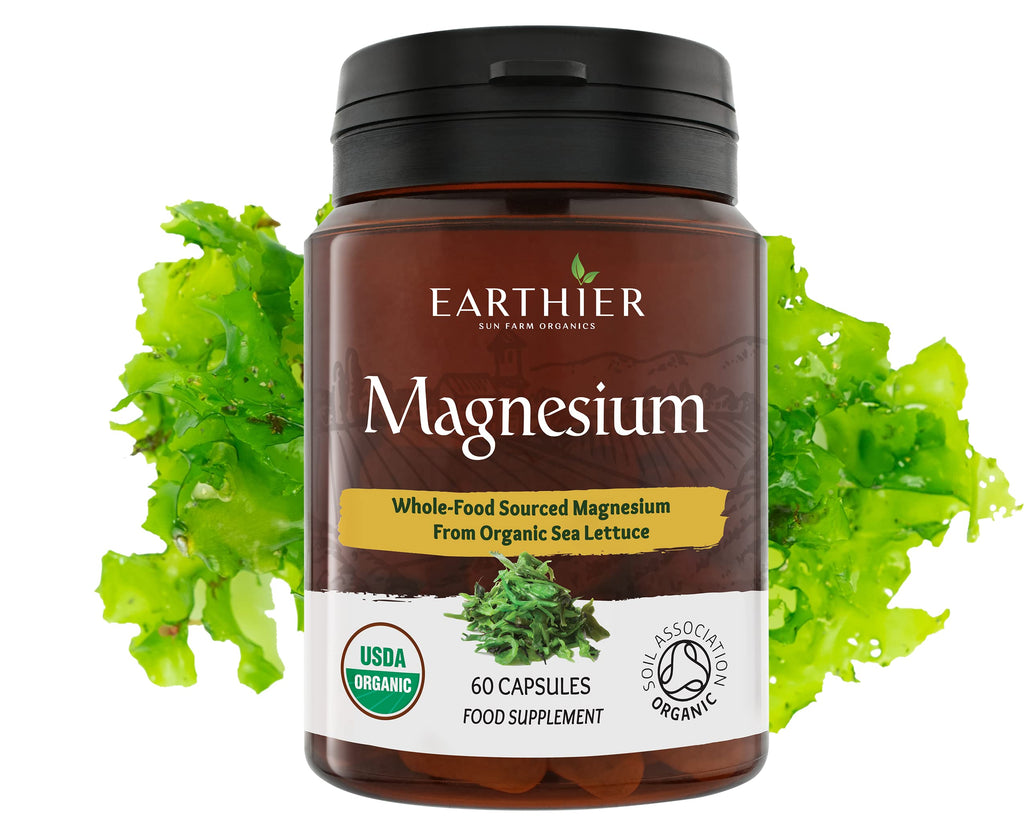 Earthier Organic Magnesium Whole Food - 60 Vegetarian Capsules - image 9