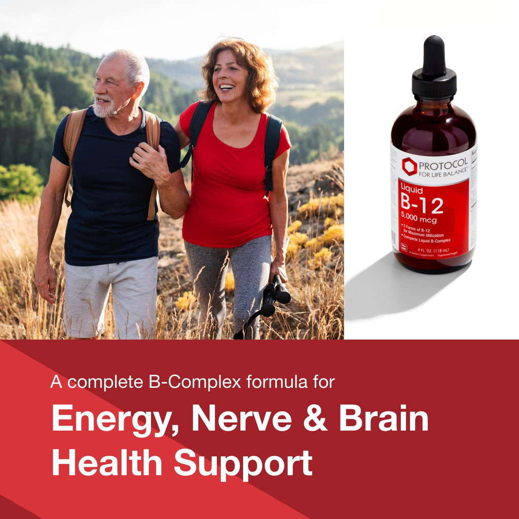PROTOCOL FOR LIFE BALANCE Liquid B-12 5000 mcg Nervous System - 4 fl oz - image 3
