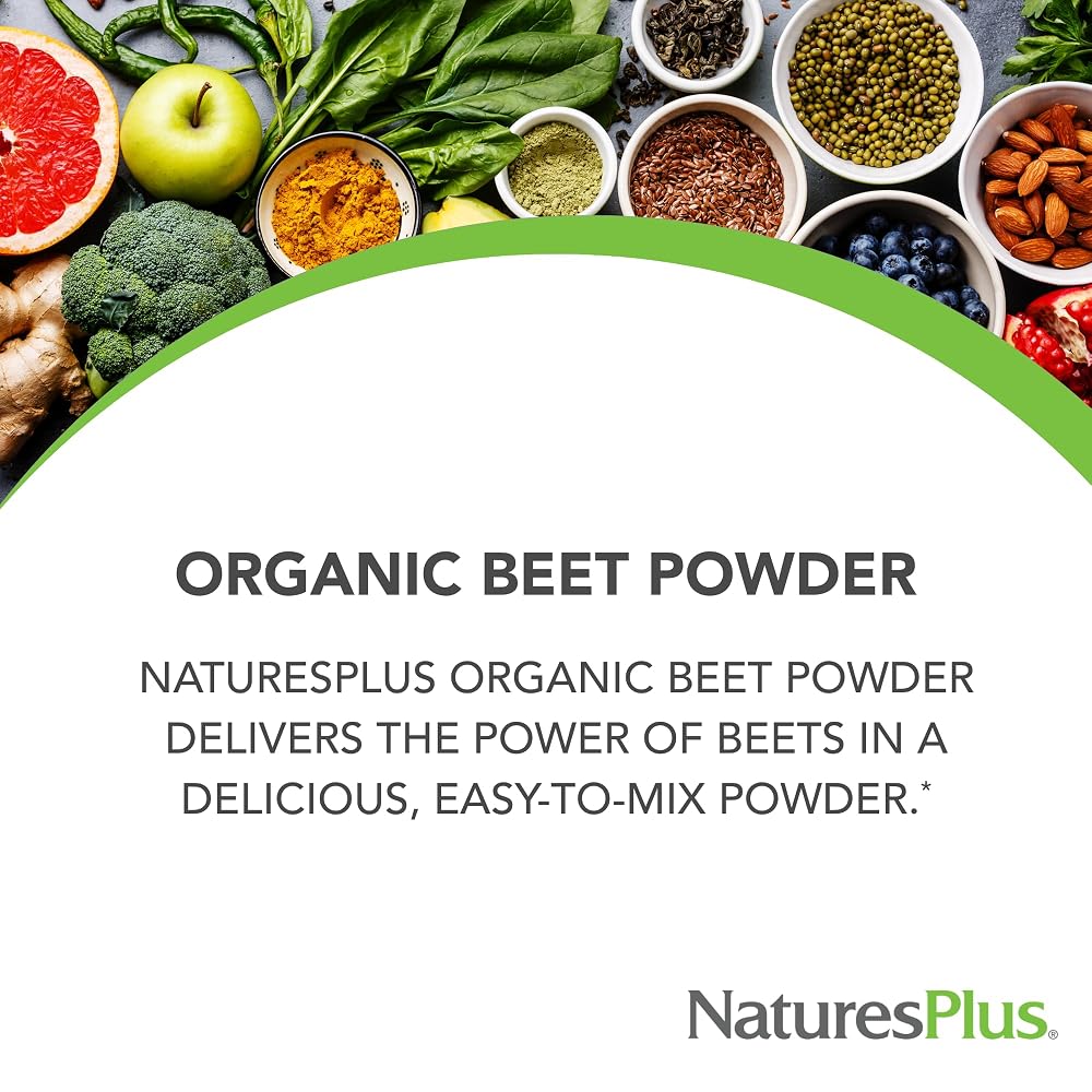 NaturesPlus Organic Beet Powder - 30 Servings - image 2