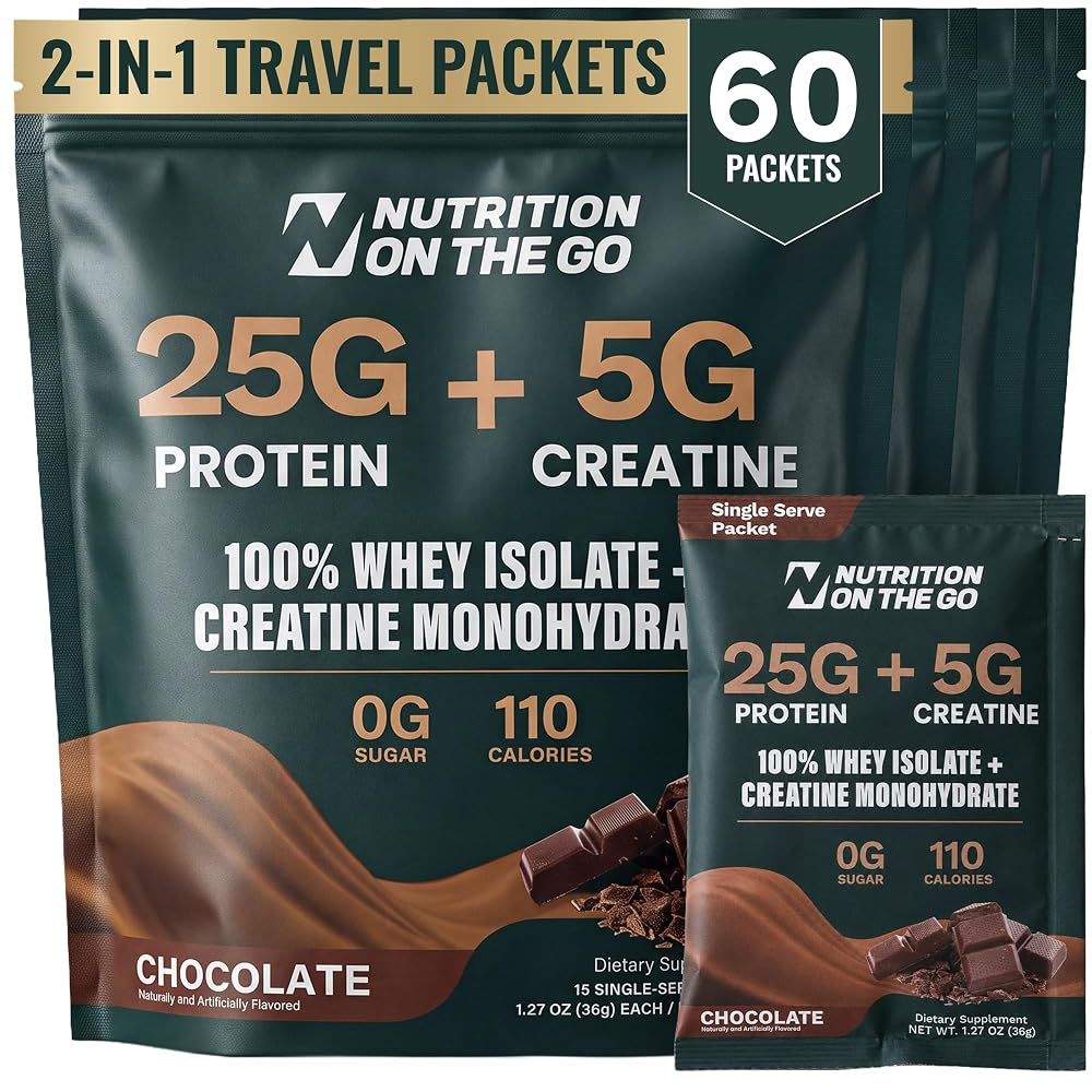 Nutrition On The Go 2-in-1 Whey Protein Isolate + Creatine Travel