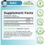 Why Not Natural NAC Supplement 600 mg - 90 Capsules - image 3