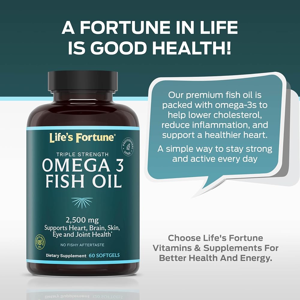 Life's Fortune Fish Oil Concentrate- 2500 mg