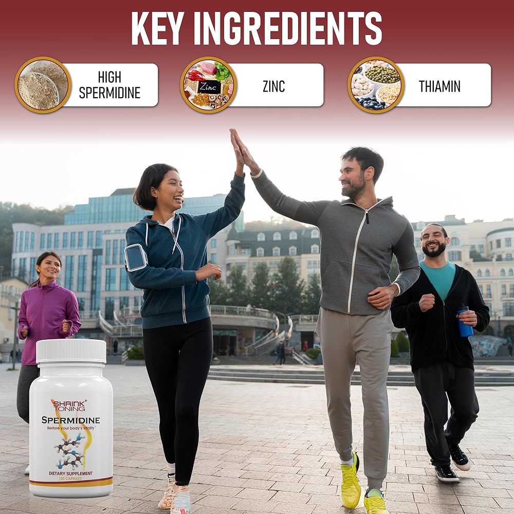 Shrink Spermidine Supplements Skin & Anti-Aging Support - 120 Vegan Capsules - image 6