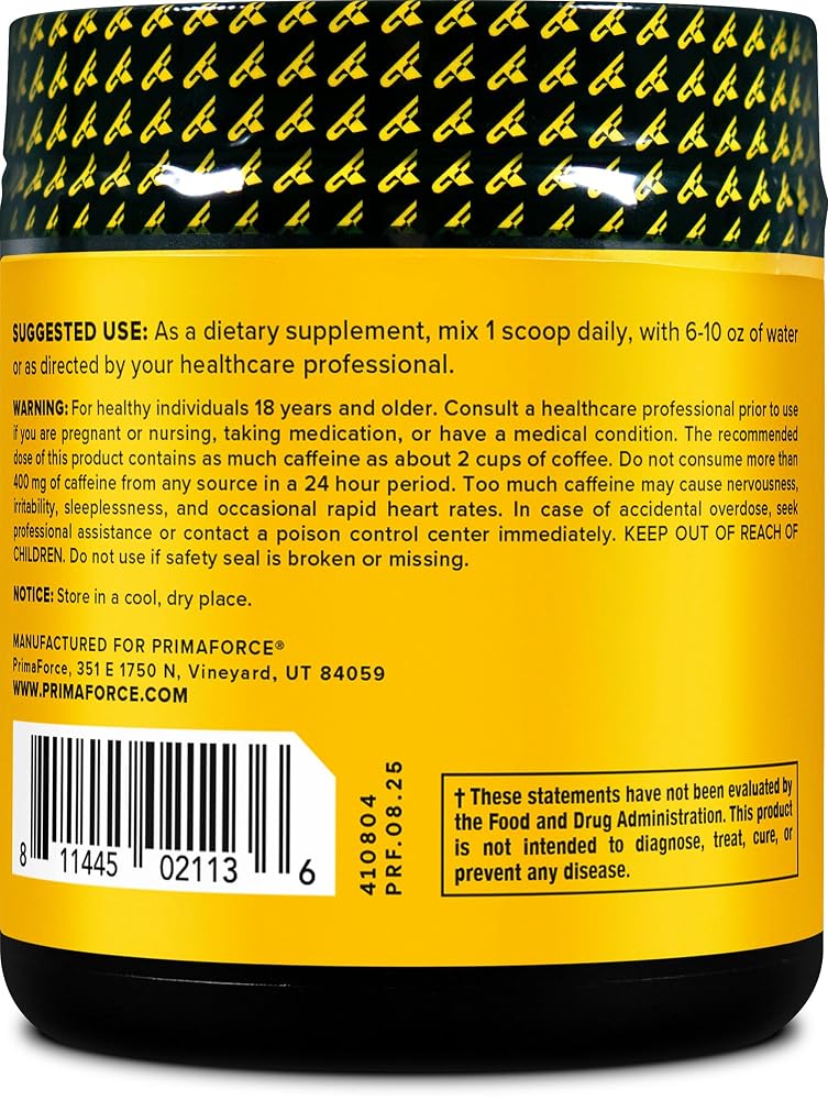 Primaforce Guarana Powder Unflavored Energy - 200g - image 3