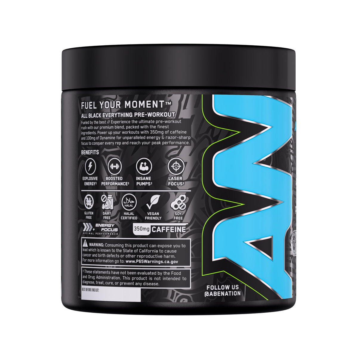 ABE all black everything All Black Everything Pre Workout Powder