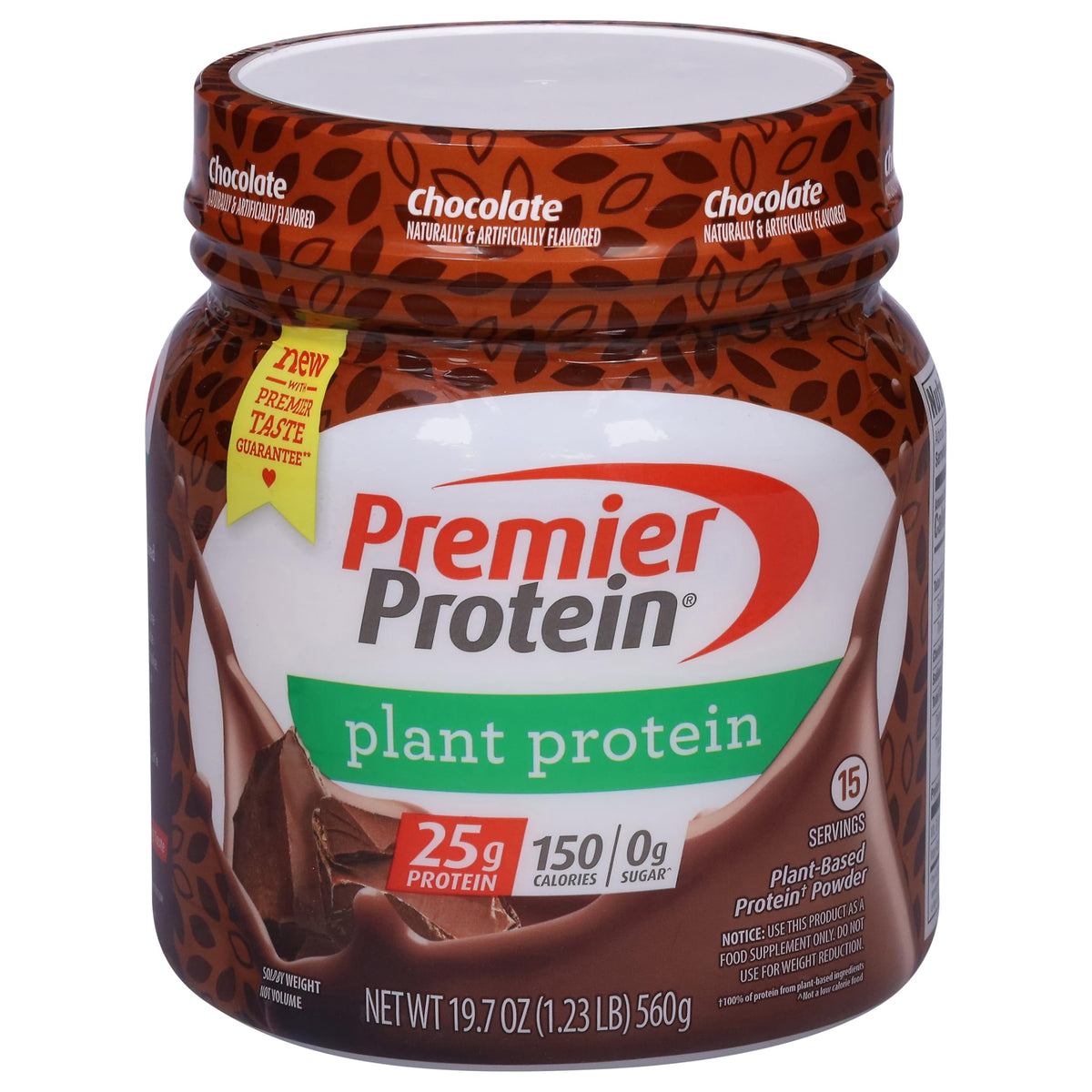 Premier Protein Plant Protein Powder Chocolate - 15 Servings