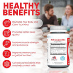 HERBOGANIC Ashwagandha 500mg Capsules - 60 Vegetarian Capsules - image 2