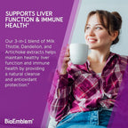 BioEmblem USDA Organic Liver Cleanse Milk Thistle - 60 Capsules - image 4