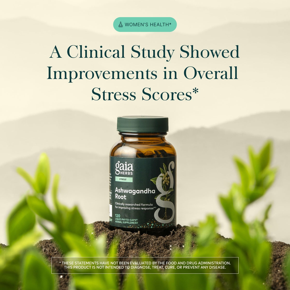 Gaia Herbs Ashwagandha Root 350 mg Stress Support - 120 Capsules - image 3