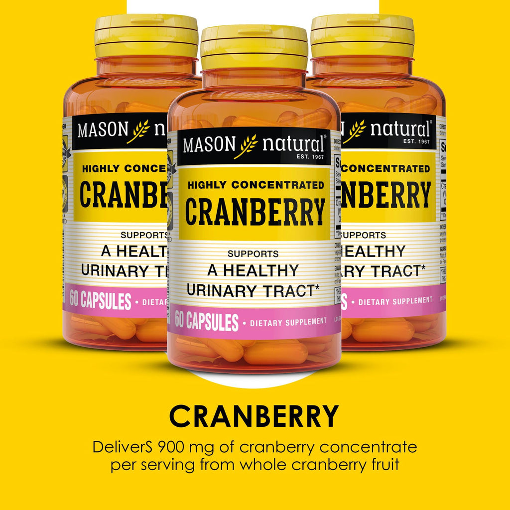 Mason Natural Cranberry 900 mg Urinary Tract Health - 180 Capsules - image 4
