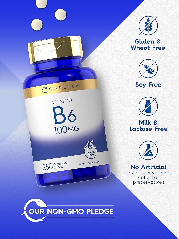 Carlyle Vitamin B6 100mg - 250 Tablets - image 4