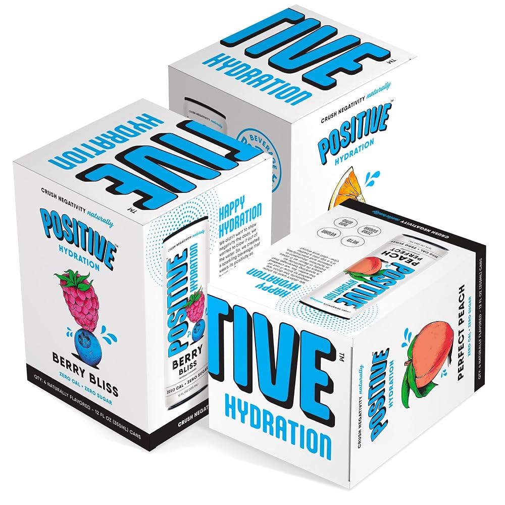 Positive Beverage Electrolyte Sparkling Water Immunity Support - 12 Cans - image 2